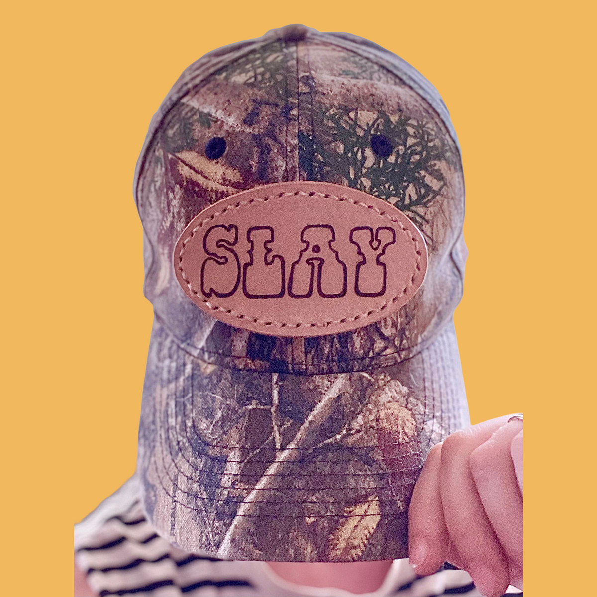 Slay patch camo hat