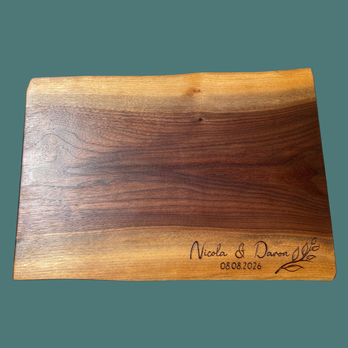 Custom wood serving board