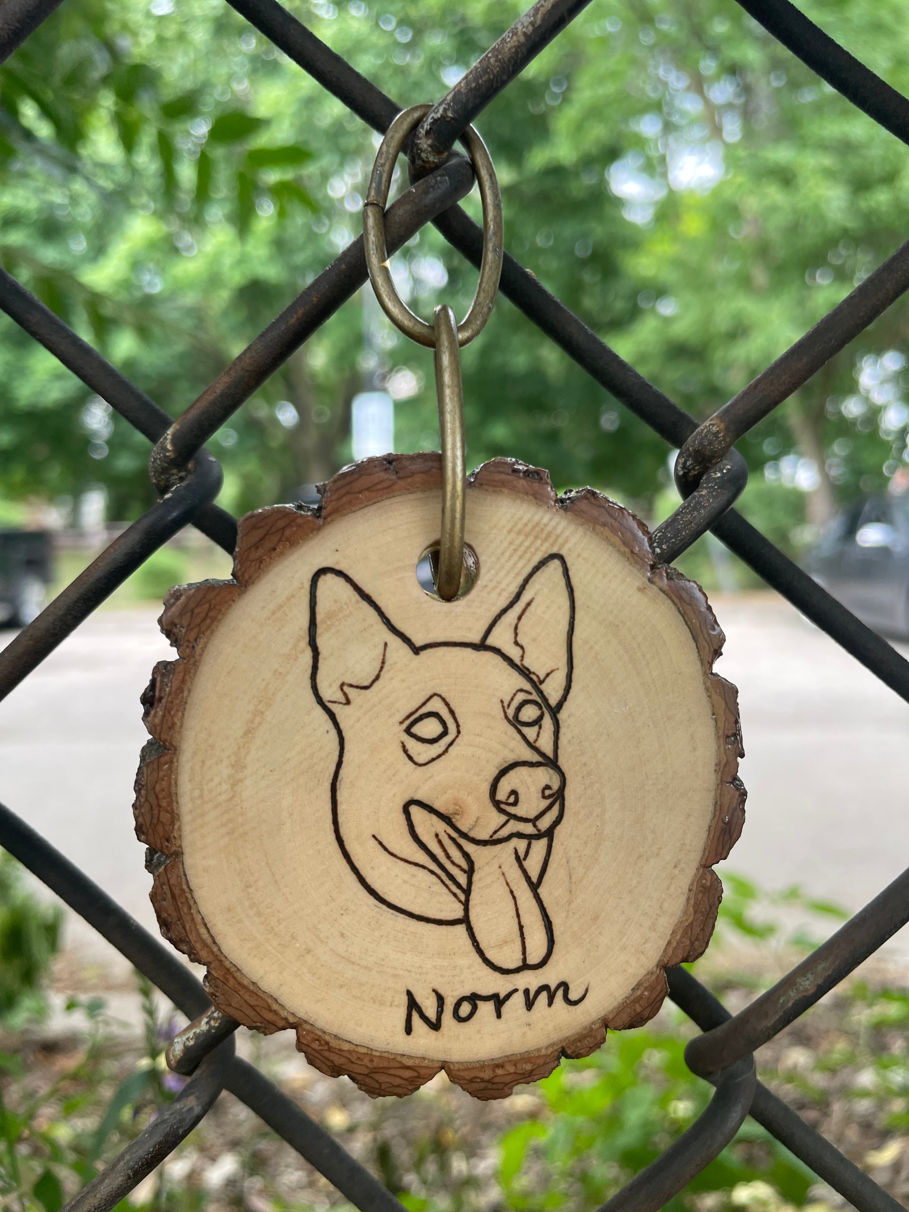 Custom pet portrait ornament