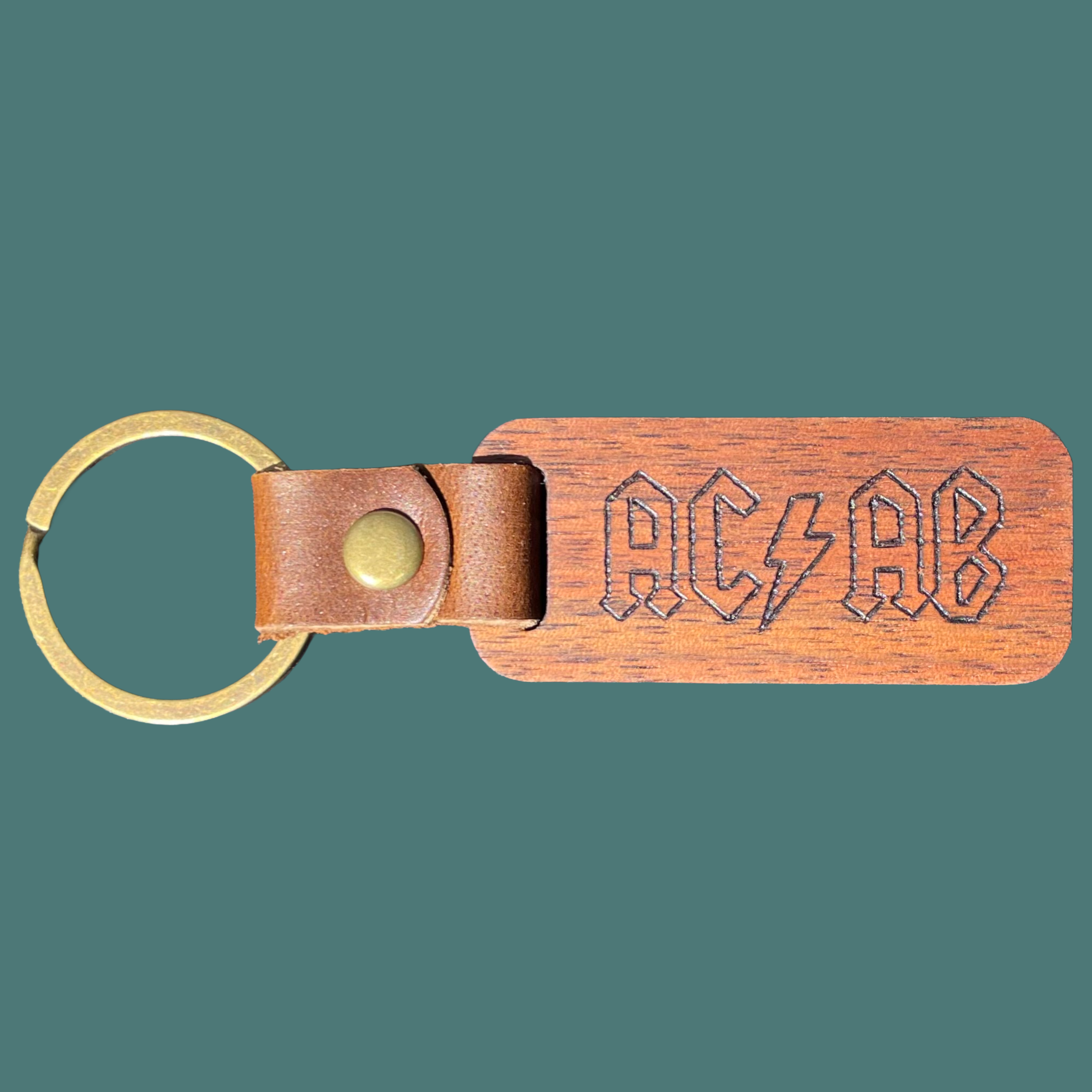 Sassy wood keychain