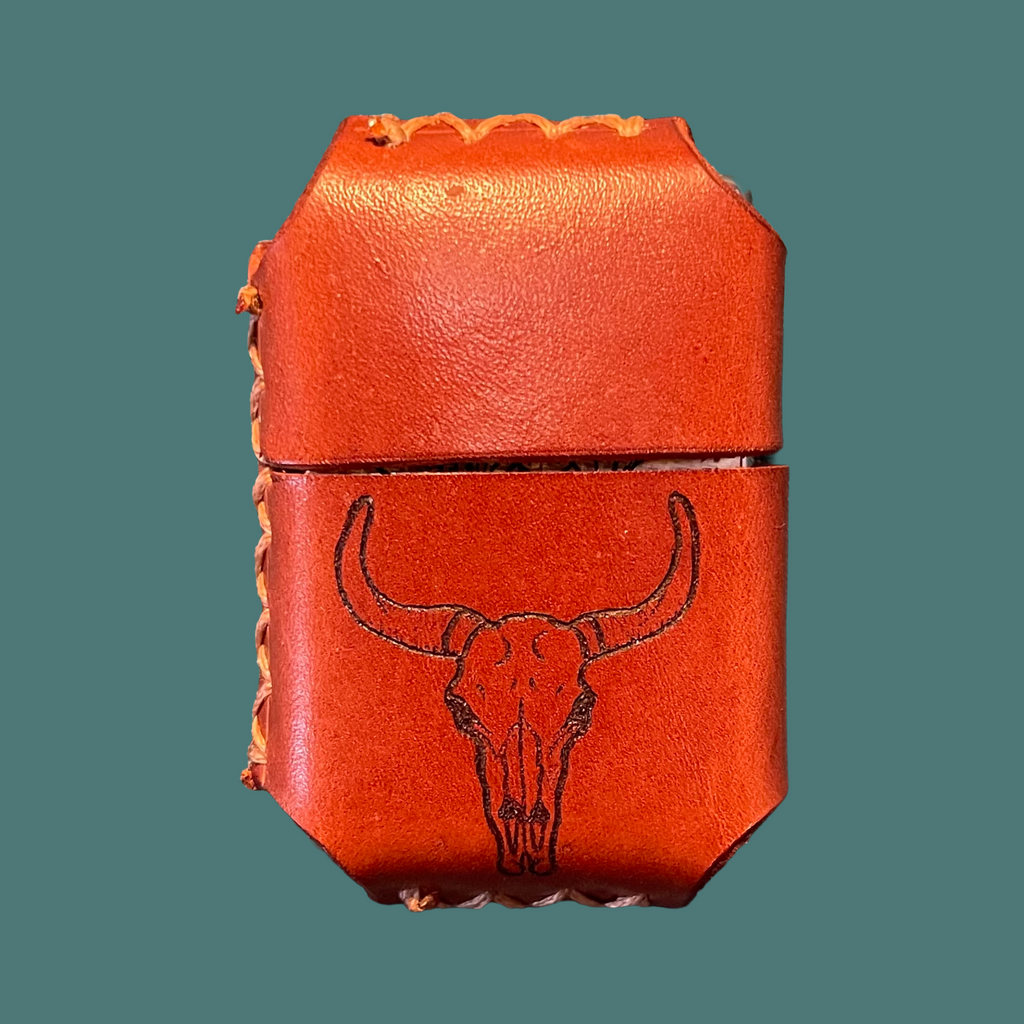Cow skull Bic or Zippo case