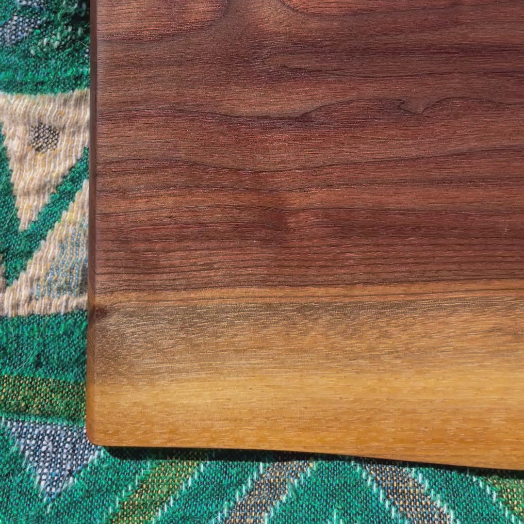Custom wood serving board